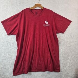 Rivalry Threads Oklahoma Sooners Mens 2XL T-Shirt Crimson Red Heather OU Logo